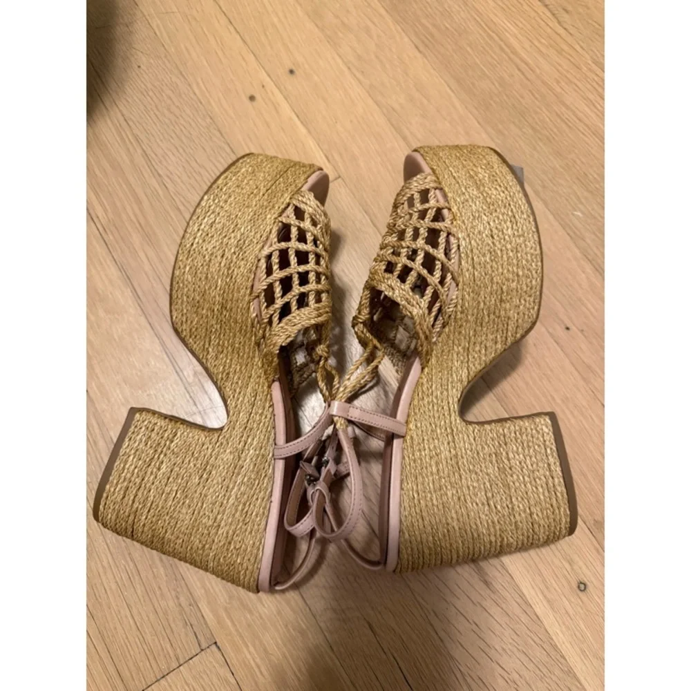 NEW! Anthropologie Vicenza Melissa Woven Platform Sandals - Picture 10 of 12